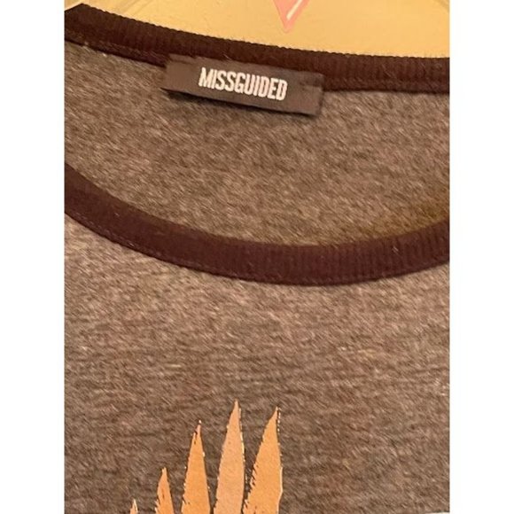 Women's MISSGUIDED USA Eagle T-Shirt - Picture 2 of 5